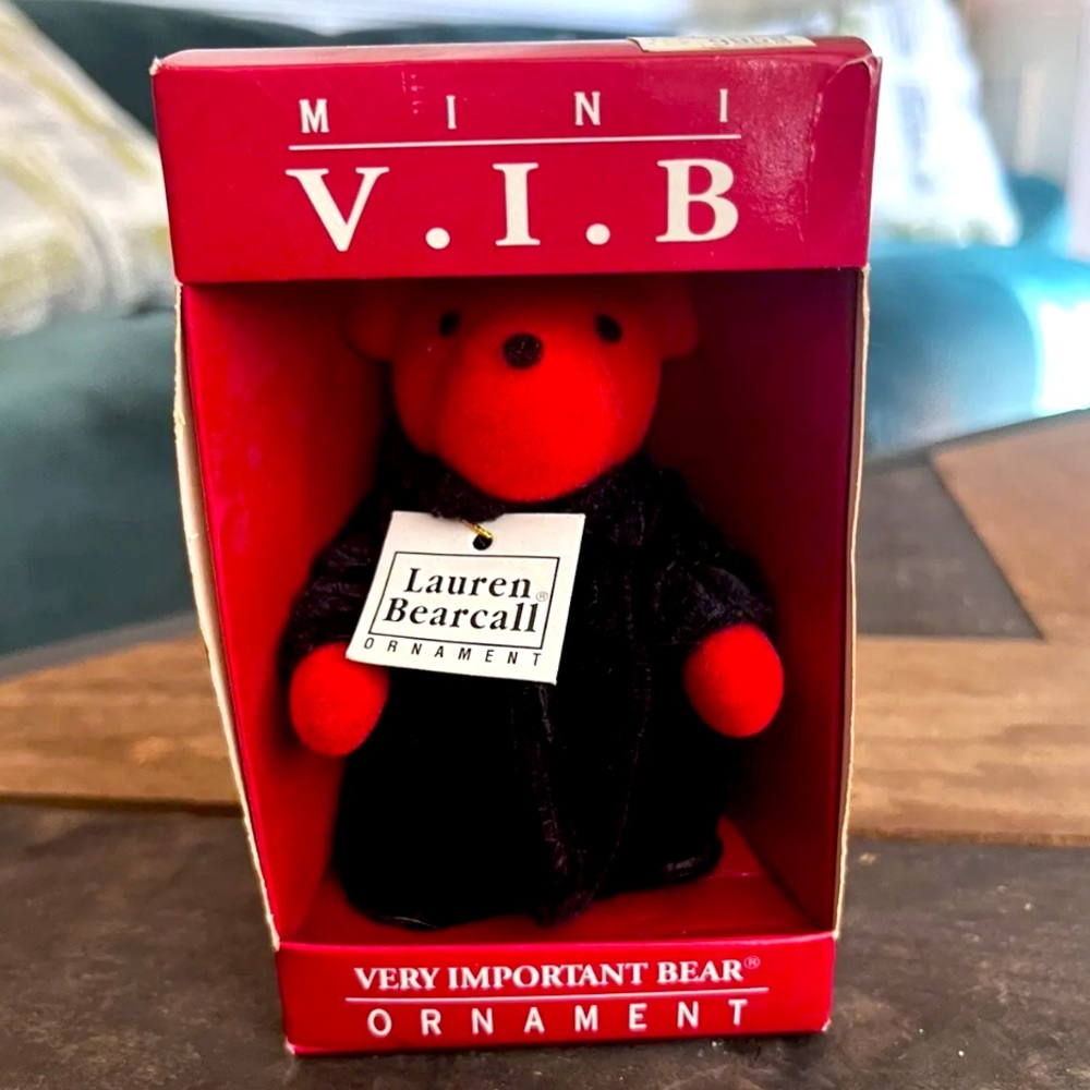 Lauren Bearcall Very Important Bear Ornament